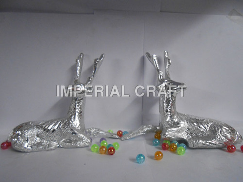 Metallic Deer Pair