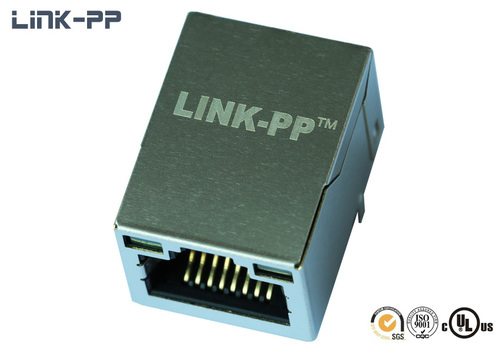 10 /100/1000Base-T tab-up HFJT1-1GHP-L12RL RJ45 connector with leds