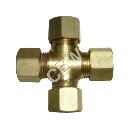 Brass Cross Joint By CITY ENGINEERING WORKS