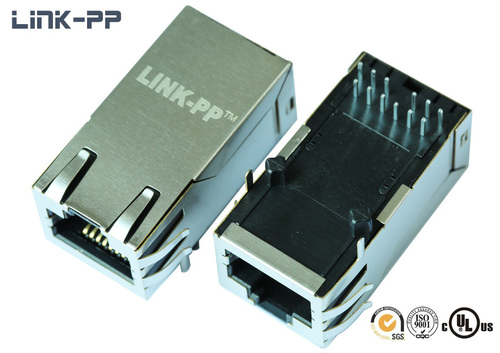 10 /100/1000Base-T tab-up HFJT1-1G41RL RJ45 connector without leds