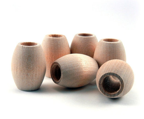 Oval Wooden Beads By MARU IMPEX