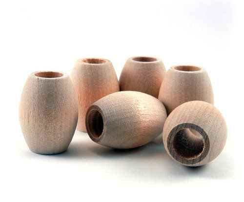 Oval Wooden Beads