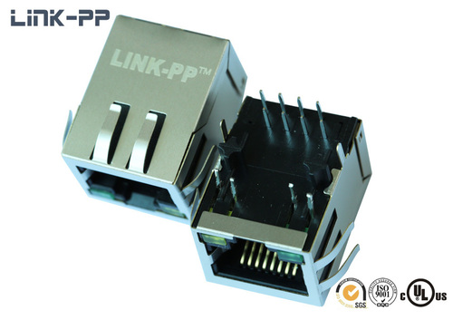 10 /100Base-T tab-down HFJ11-CMC1ERL RJ45 connector without leds