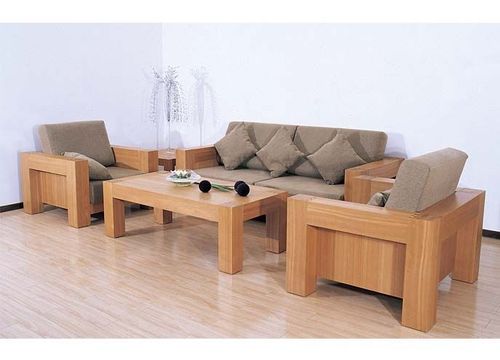 wooden sofa