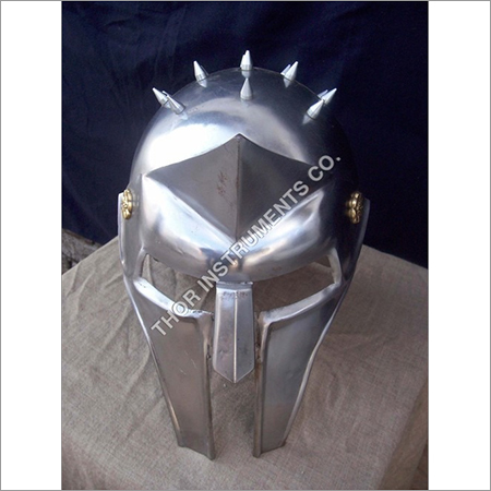 Armour Helmet Gladiator silver Antique Replica