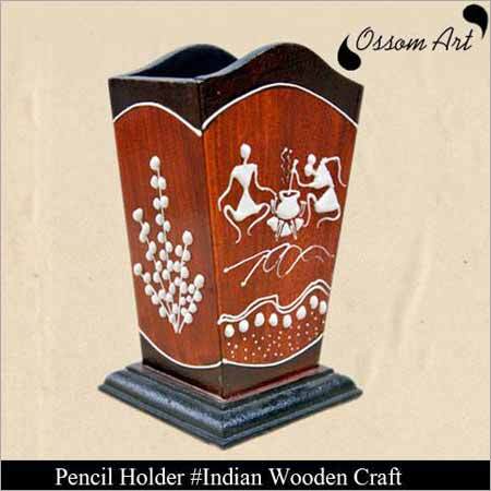 Wooden Pen Stand