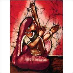 Meerabai Krishna Devotee Batik Art