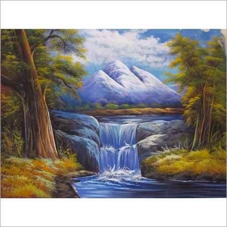 Silk Landscape Painting