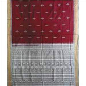 Handloom Sarees - Cotton, 5.5m x 1.2m, Maroon | Soft Fabric, Geometric Design, Elegant Drape, Handwoven Quality