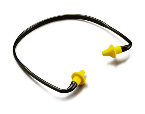 Banded Replaceable Foam Ear Plugs - Standard Size | Durable Foam Construction, Noise-Canceling Design, Comfortable Fit