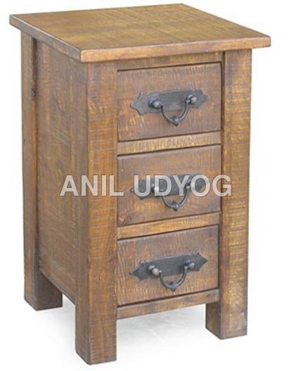 Wooden Bed Side Almirah