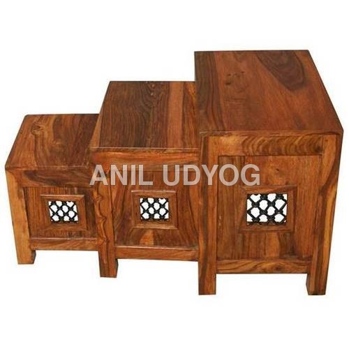 Wooden Indian Type Next of Table (Jali)