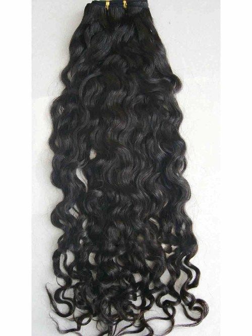 Non Remy Curly Weft Human Hair