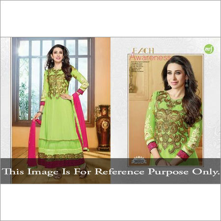 Parrot Green Anarkali