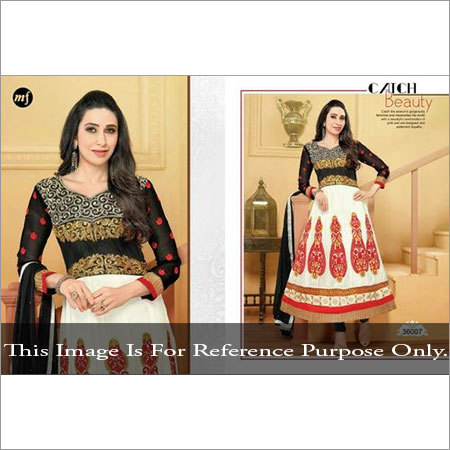 White and Black Anarkali