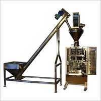 Automatic Collar Type Ffs Machine With Auger Filler - Plc Controlled, 3 Phase Servo Driven, Production Speed 40-45 Pouches/min, Hermetic Seal, Low Maintenance, Suitable For Pouch Packaging