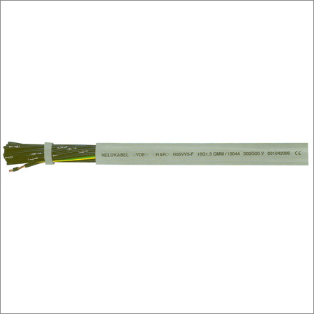 Power Cables - PVC with Oil Resistant Jacket, 2 to 65 Cores, 0.5 to 50mm², -40°C to +70°C, 300/500V, Self-Extinguishing, Flame Retardant