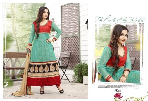 Green Bollywood Anarkali Suit