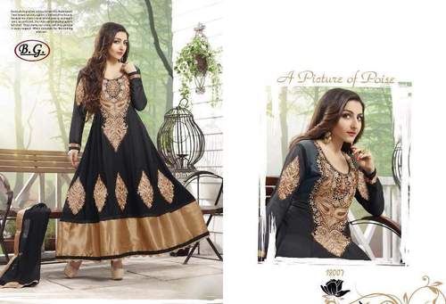 Havey work  desinger party wear anarkali suit