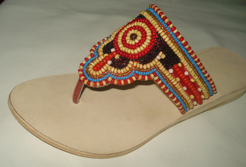 beaded slipper