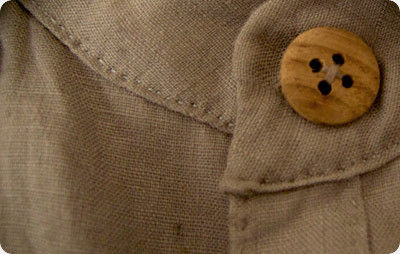 Sand Brown Shirts Desinger Wood Buttons