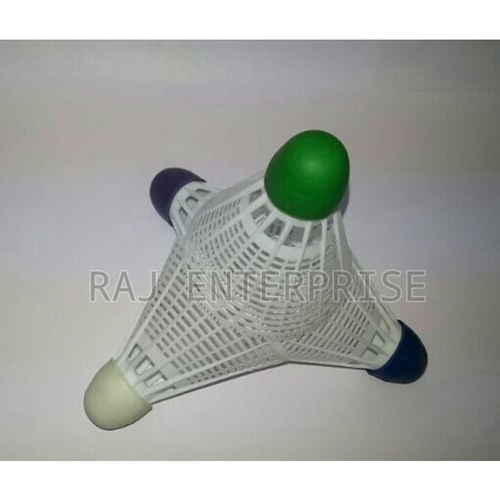 Plastic Shuttlecock Colorful Rubber Cap