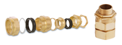 Brass E1W Type Cable Gland