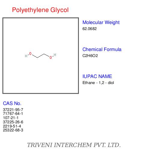 Polyethylene Glycol - Ethane-1,2-Diol, Colorless Liquid, CAS 107-21-1 | High Effectiveness, Accurate Composition, Solubility, Purity