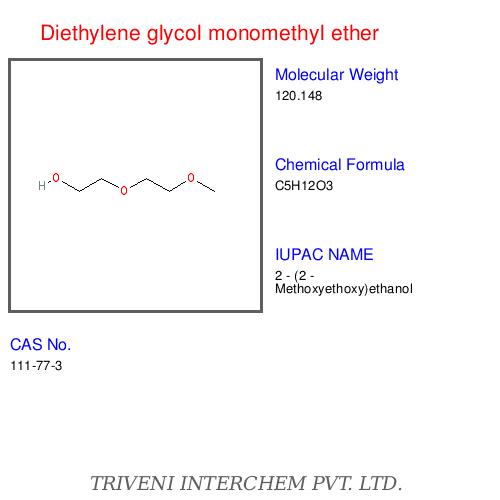 Diethylene Glycol Monomethyl Ether - Colorless Liquid, C5H12O3 | High Performance Industrial Solvent, Chemical Intermediate
