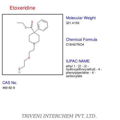 Etoxeridine - White Powder, Molecular Weight 371 amu | Analgesic Effect, Surgical Uses, Research Chemical