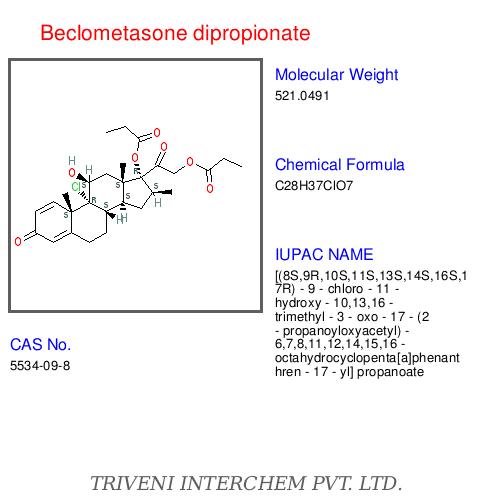 Beclometasone Dipropionate - White to Creamy-White Powder, C22H29ClO5 | Anti-Inflammatory, Potent Corticosteroid, Asthma Support