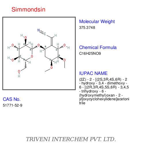 Simmondsin - Tablet, C34H38O8 | Diabetes Treatment, Blood Sugar Control, Renal Benefits