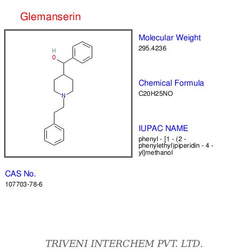 Glemanserin - Water-soluble C24h36n2, 381.52 G/mol | Anxiety Reduction, Stress Relief, Improved Mood, Enhanced Focus