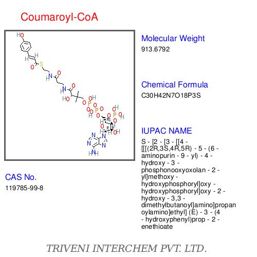 Coumaroyl-CoA - Cas No 14265-88-6, 1g & 5g | High Purity, Chalcone Production, Flavonoid and Stilbenoid Synthesis