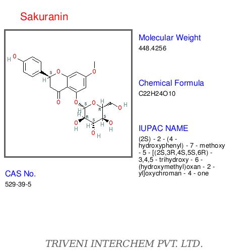 Sakuranin - C20H20O8, CAS 528-49-6, Water Soluble | High Purity, Precise Synthesis, Natural Origin, Bioactive Compound