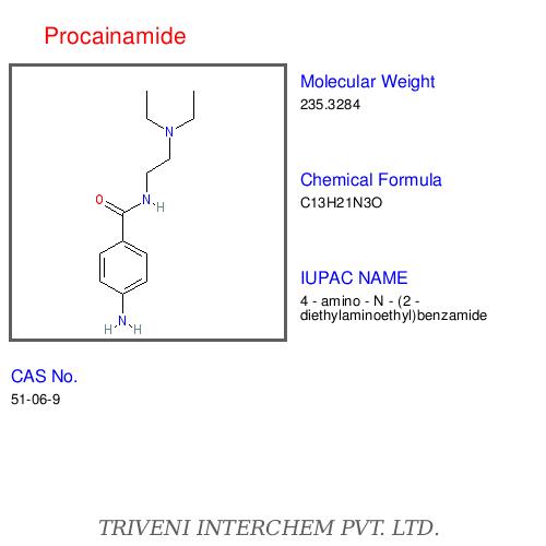 Procainamide - C7H10N2O, CAS 51-06-3 | Intravenous/Oral, Fast Action, Precise Dosage
