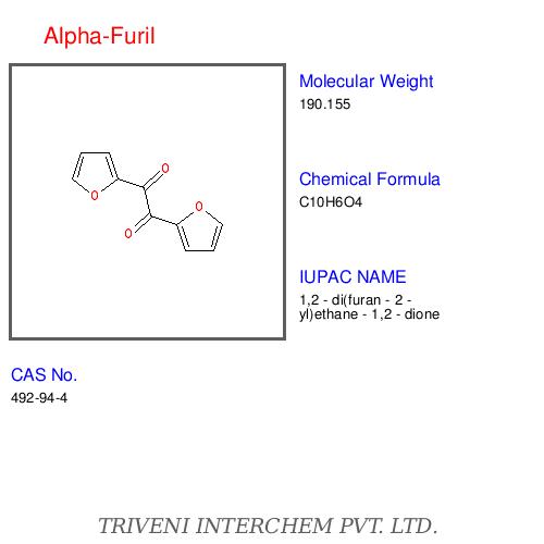Alpha-Furil - White Organic Reagent 22'-Bifuran C10H8O2 98% Purity Molecular Weight 166.18