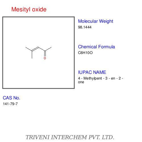 Mesityl Oxide - Colorless Liquid, Boiling Point 130-132â°c | Solvent, Ketone Precursor, High Purity, Versatile