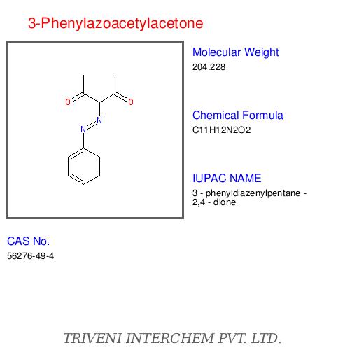 3-Phenylazoacetylacetone - Orange, C13H14N2O2, CAS 621-78-6 | High Purity, Versatile Intermediate, Dye Synthesis, Chelating Agent