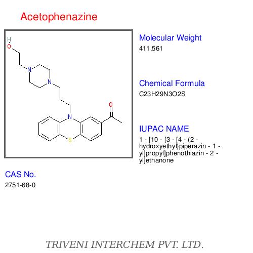 Acetophenazine - Pharmaceutical Grade Powder, CAS No 1211-66-3 | Phenothiazine Class Antipsychotic