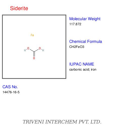 Siderite - FeCO3 Rhombohedral Crystal Structure | 48% Iron Content Sulfur-Free Phosphorus-Free