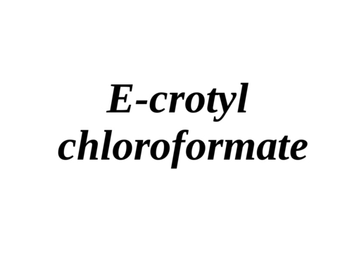 E-crotyl Chloroformate - Molecular Formula C5H7ClO2, Boiling Point 135-140°C | High Purity, Reactive, Versatile Synthesis