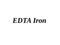 Edta Iron