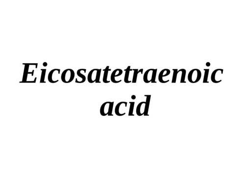 Eicosatetraenoic Acid - CAS 6217-54-5, Molecular Weight 304.5 g/mol, 99% Purity, High Purity, Precise Concentration, Bioavailability