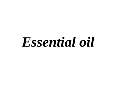 Essential oil
