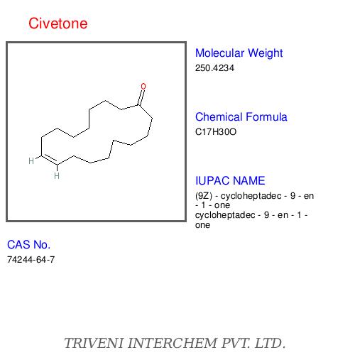 Civetone - Pale Yellow, CAS 501-07-3, C17H30O, 99% Purity | Musky Scent, Long-Lasting, Versatile Use