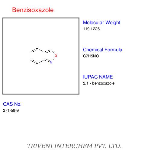 Benzisoxazole - White Crystalline Solid, C7H5NO Molecular Formula | High Purity, Aromatic Compound, Versatile Synthesis