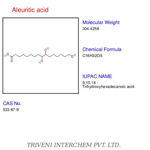 Aleuritic Acid - White Crystalline Powder, C26h50o4 | Musk Aroma, High Purity, Stable Compound