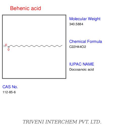 Behenic Acid - White Crystals, Melting Point 80°C, Boiling Point 306°C | High Purity, Pharmaceutical Grade, Cosmetic Ingredient, Stable Compound