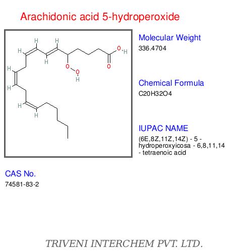 Arachidonic Acid 5-Hydroperoxide - C20H30O3, â¥98% Purity | Precise Synthesis, Research Grade, Versatile Applications